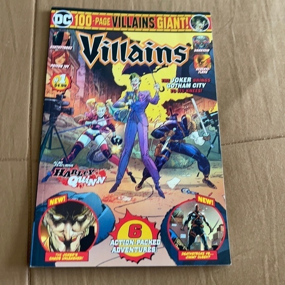 VILLIANS #1 GIANT 100 PAGE DC Darkseid (Uxas) Highfather (Izaya) ORIGIN VF+ - Picture 1 of 5